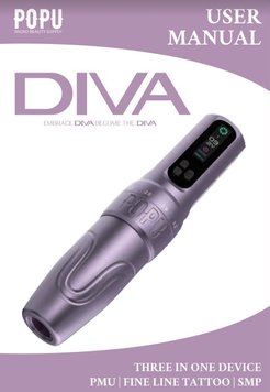 Bezprzewodowa maszynka do tatuażu DIVA POPU Purple od EZ
